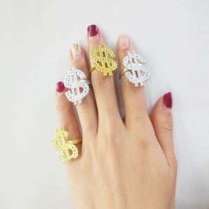 Bling Bling Plastic Ring For Kids