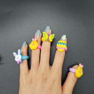 Easter PVC Finger Ring For Kids