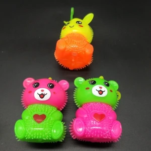 Kawaii Flashing Rabbit Bear Ball Whistle Toy