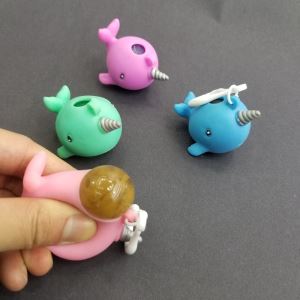 Narwhal Shape Mesh Squeeze Ball