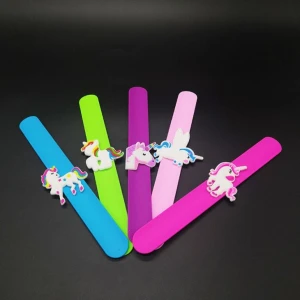 Plastic Unicorn Colorful Slap Circle