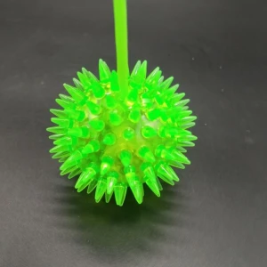 Squeeze Flashing Puffer Spiky Ball