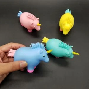 Squeeze Unicorn Stress Beads Ball