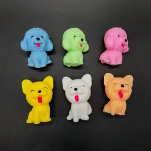 Squishy Mochi Colorful Emoji Dog