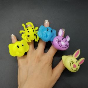 TPR Flashing Animal Finger Ring