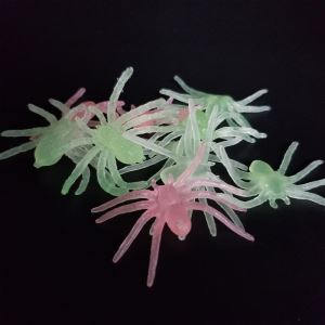 TPR Glow In The Dark Spider Toys