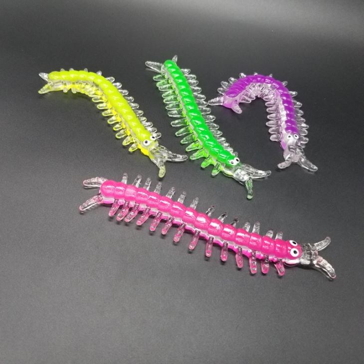 Soft Sticky Stretchy Cartoon Centipede