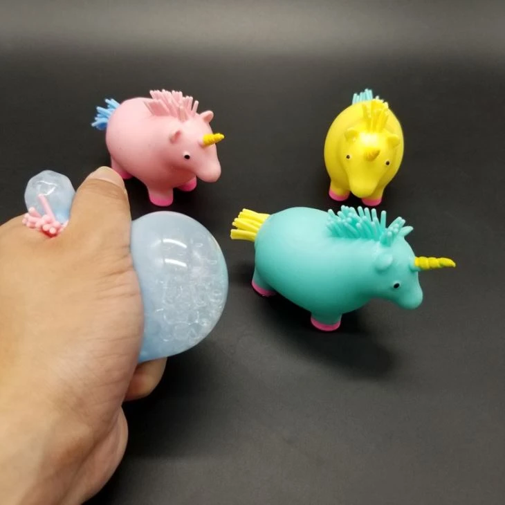 Squeeze Unicorn Stress Beads Ball