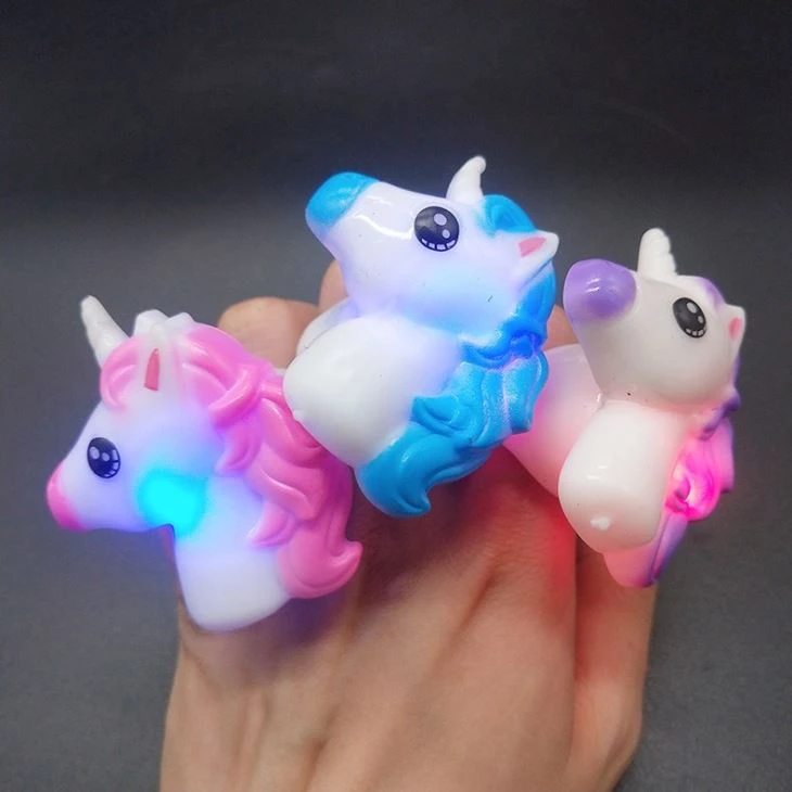 Unicorn Shape Flashing Finger Ring