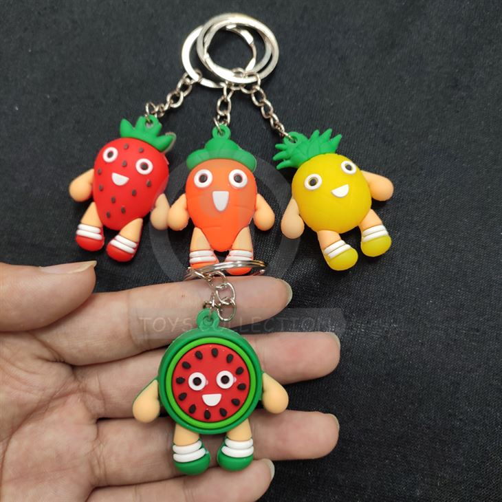 Fruit PVC Keychain Toy