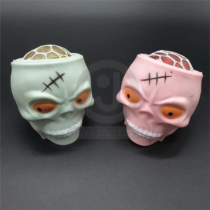 Halloween Toys Skull Squeeze Ball Toy
