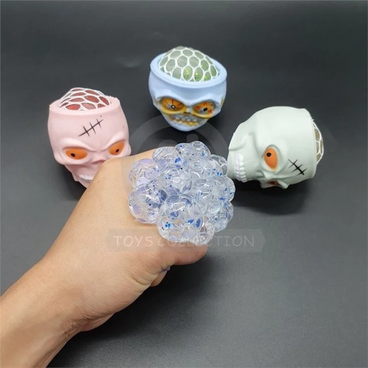 Halloween Toys Skull Squeeze Ball Toy
