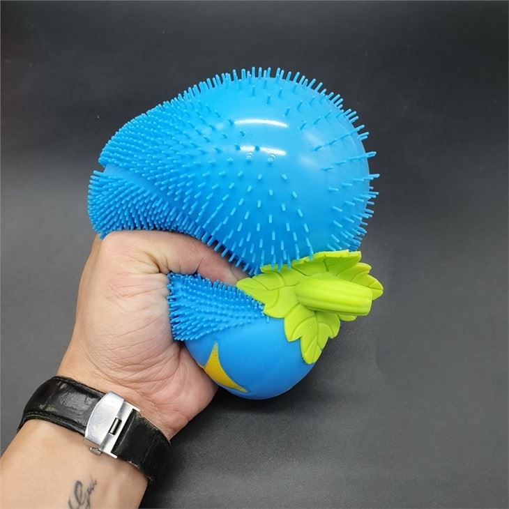 LED Pumpkin Shape Squeeze Stress Air Ball