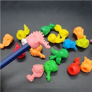 PVC Material Dinosaur Shape Plastic Pencil Topper