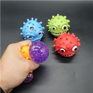 Virus Shape Squeeze Stress Mesh Beads Ball