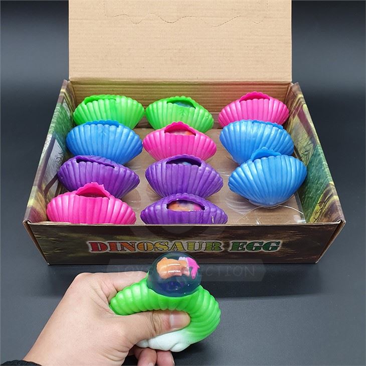 Squeeze Squishy Shell Ball With Figures Inside
