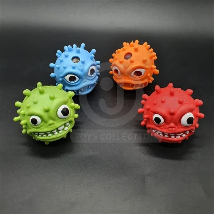 Squeeze Virus Monster Beads Ball Relieve Stress Toys