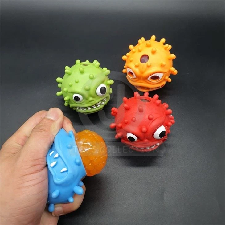 Squeeze Virus Monster Beads Ball Relieve Stress Toys