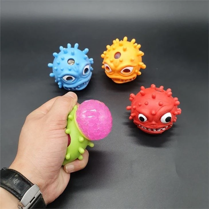 Virus Shape Squeeze Stress Mesh Beads Ball