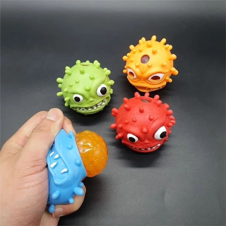 Virus Shape Squeeze Stress Mesh Beads Ball