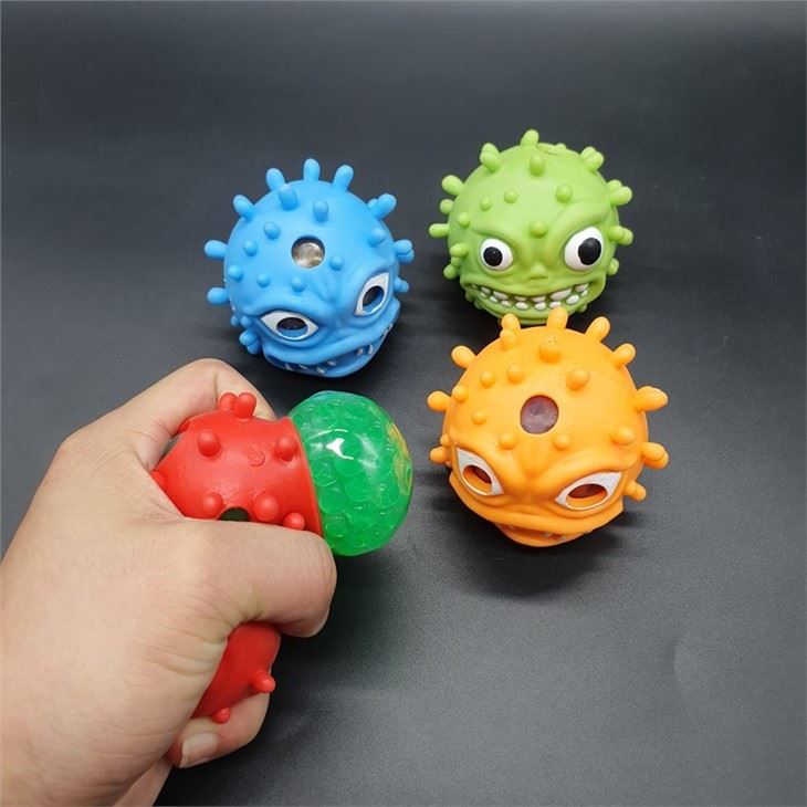 Virus Shape Squeeze Stress Mesh Beads Ball