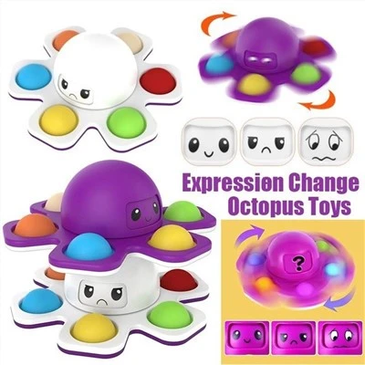 Fidget Flip Octopus Spinner Toy For Kids