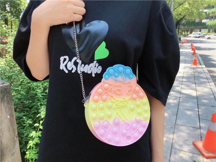 Stress Reliever Silicone Crossbody Bubble Bags