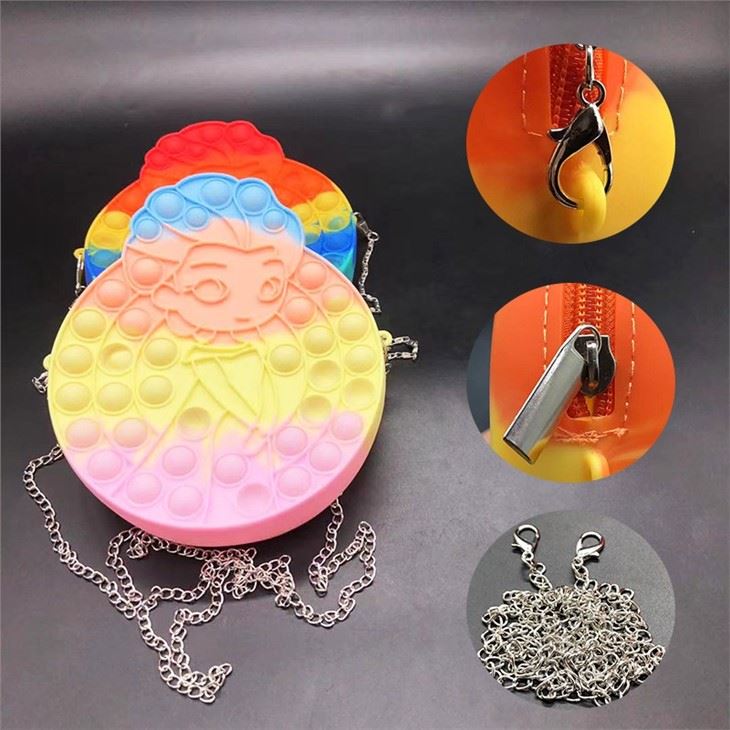 Stress Reliever Silicone Crossbody Bubble Bags
