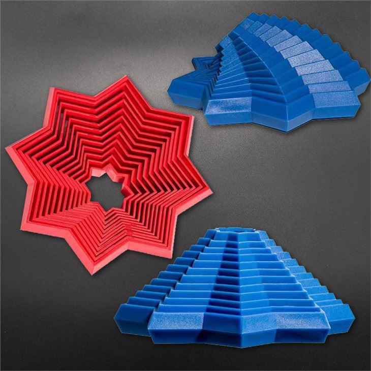 2022 New Arrival 3D Magic Star Toys Fidget Game Toy For Chidren's Educational Rainbow Color Visual Training Toys