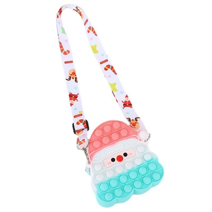 Christmas Shape Girl Push Bubble Bag
