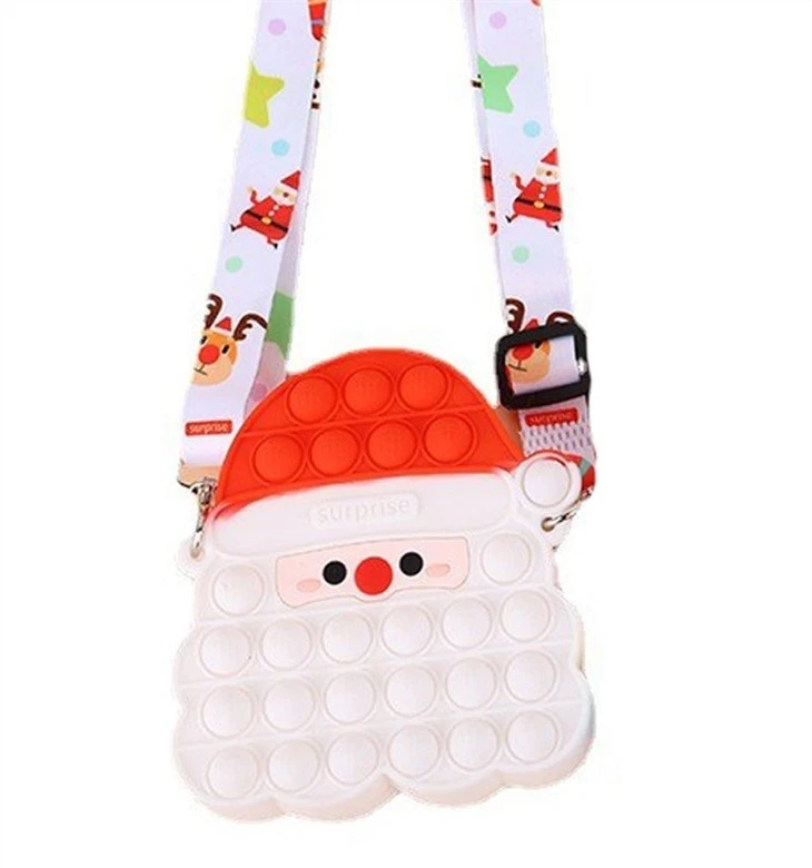 Christmas Shape Girl Push Bubble Bag