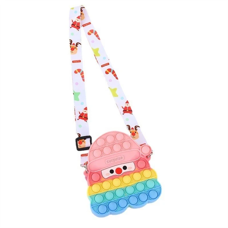 Christmas Shape Girl Push Bubble Bag
