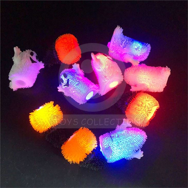 Decorations Halloween Lights Spike Ball Puffer Toys LED Halloween