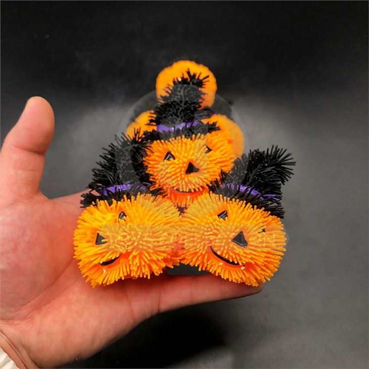 Halloween 2022 Party Supplies Decorations Halloween Lights Spike Ball Pumpkin Ghost Puffer Toys LED Halloween For Kids