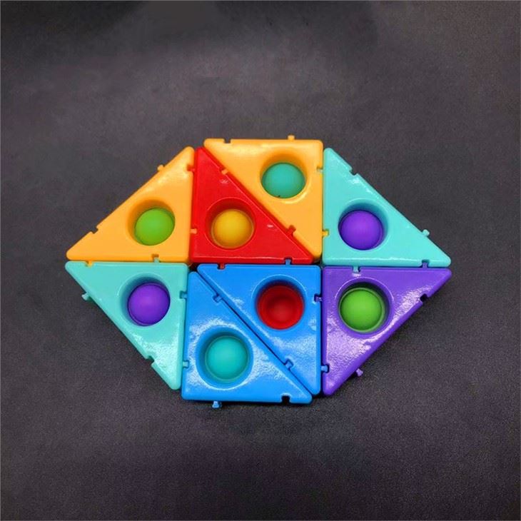 Push Bubble Toy Assembled PP Plastic Toys Fidget Stress Relieve Toy