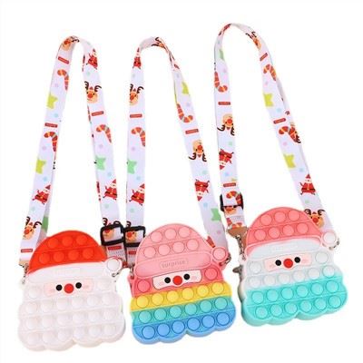 Christmas Shape Girl Push Bubble Bag