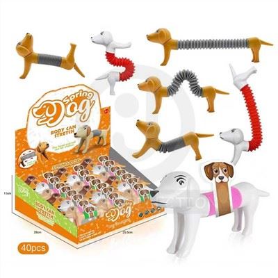 Spring dog toy