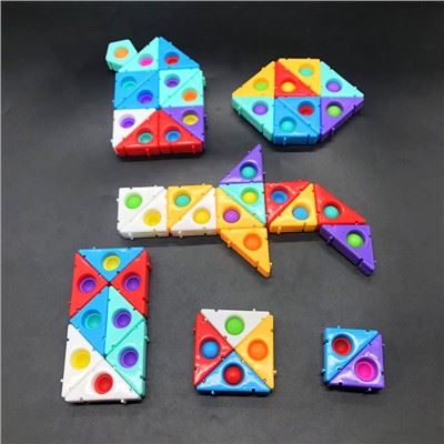Push Bubble Toy Assembled PP Plastic Toys Fidget Stress Relieve Toy