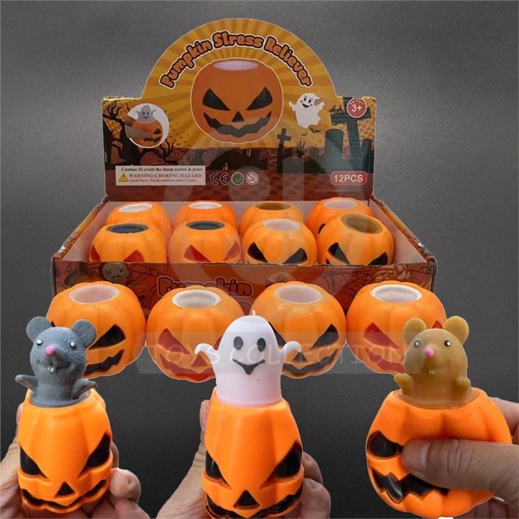 Soft Squeeze Squishy Anti Stress Party Vent Custom Pumpkin Decoration Toys