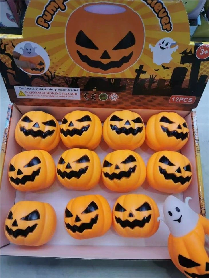 Soft Squeeze Squishy Anti Stress Party Vent Custom Pumpkin Decoration Toys
