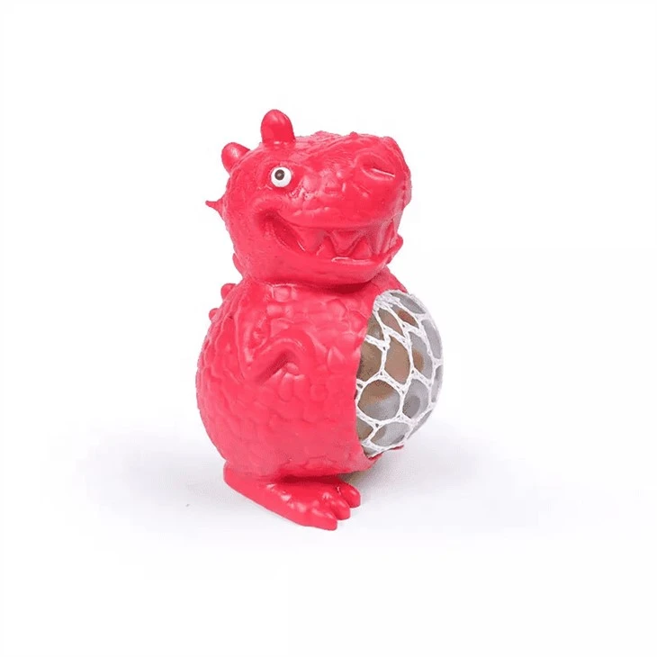 Squeeze Dino Beads Grape Ball