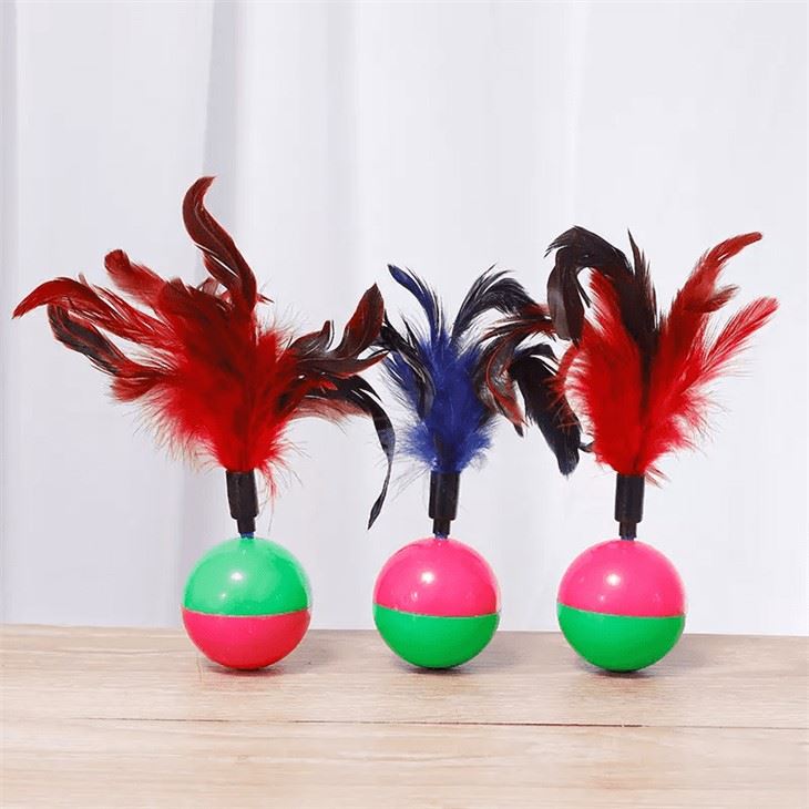 Tumbler Feather Toy