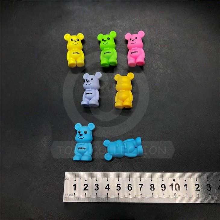 Wholesale 2 Inch Vending Capsule Toys Plastic Cartoon Happy Bear Doll Toy For Kids