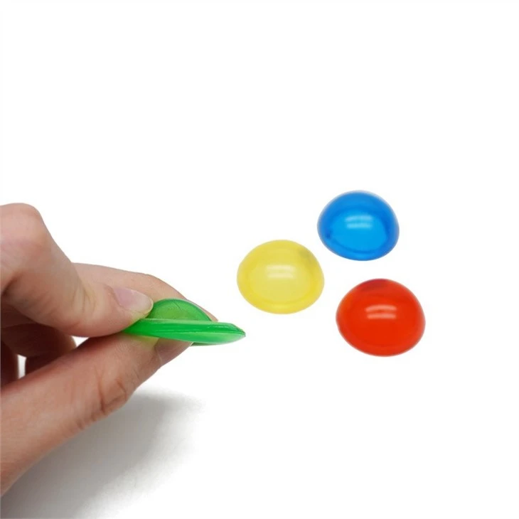 Yiwu Supplier Colorful 2.5 cm Rubber Material Half Bouncing Popper Ball For 28 mm 32 mm Vending Capsule