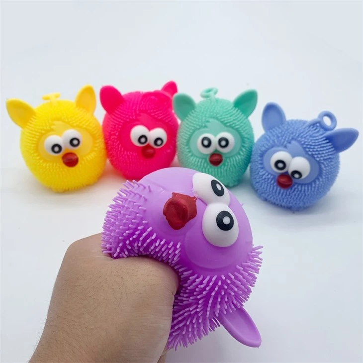 New Cute Soft Squeeze Owl With Led