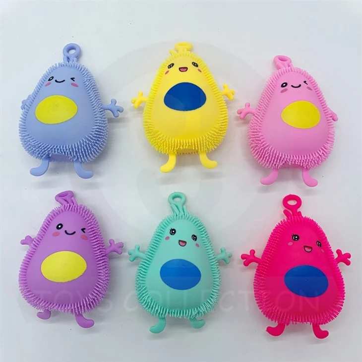 Promotion Kawaii Avocado Squeeze Toy With LED