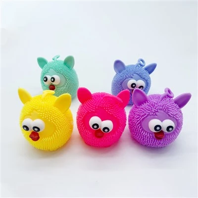 New Cute Soft Squeeze Owl With Led