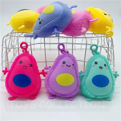 Promotion Kawaii Avocado Squeeze Toy With LED