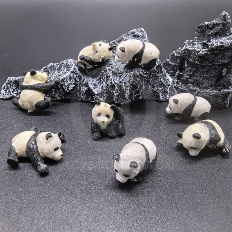 Cute Doll Panda Figurines Collection