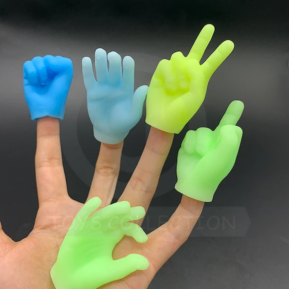 Novelty Gesture Squeeze Finger Puppet